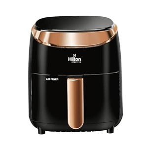 hilton 42l digital air fryer 1200w up to 90 less oil consumption rapid air technology touch panel amp preset menus isi certified