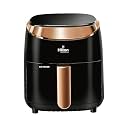 Hilton 4.2L Digital Air Fryer, 1200W, Up to 90% Less Oil Consumption, Rapid Air Technology, Touch Panel &amp; Preset Menus, ISI Certified