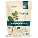 Himalaya 100% USDA Certified Organic Ashwagandha Root Powder Herbal Supplement, Supports Relaxation, Stress Relief, Energy, Occasional Sleeplessness, Non-GMO, Vegan, Flavorless, 7.9 Oz Bag