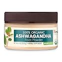 Himalaya 100% USDA Organic Ashwagandha Root Powder, Flavorless, 4 Oz Jar