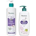 Himalaya Baby Massage Oil (500ml) &amp; Himalaya Extra Moisturizing Baby Wash, 400 ml