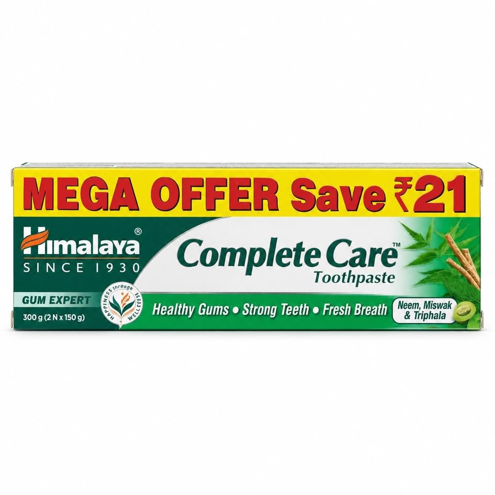 Toothpaste 150g Himalaya Complete Care Toothpaste 300g (150g x 2, Pack of 2) | For ...