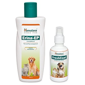 himalaya erina-ep shampoo 200ml amp himalaya fresh coat 150 ml 1 piece