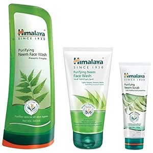 himalaya herbals purifying neem scrub 100gm amp himalaya herbals purifying neem face wash 300ml amp himalaya herbals purifying neem face wash 150ml