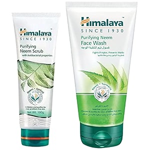 himalaya herbals purifying neem scrub 100gm amp himalaya herbals purifying neem face wash 150ml