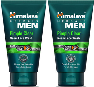 himalaya men pimple clear neem  face wash