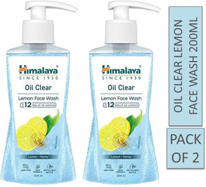 himalaya oil clear lemon face wash 200ml pack of 2 face wash