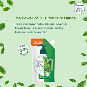 himalaya pure hands purifying tulsi hand wash pump 250 ml pack of 2