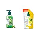 Himalaya Pure Hands Purifying Tulsi Hand Wash Pump 250 ml & Himalaya Pure Hands | Deep Cleansing Tulsi and Lemon Hand Wash Refill - 750 ml