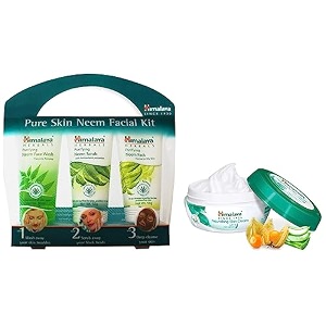 himalaya pure skin neem facial kit facewash 50ml scrub 50g amp face pack 50g and himalaya nourishing skin cream 200ml