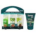 Himalaya Pure Skin Neem Facial Kit (Facewash 50ml, Scrub 50G &amp; Face Pack 50G) And Himalaya Men Pimple Clear Neem Face Wash, 100ml