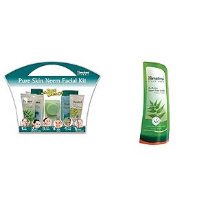 himalaya pure skin neem facial lotion with face massager amp herbals purifying neem face wash 300ml