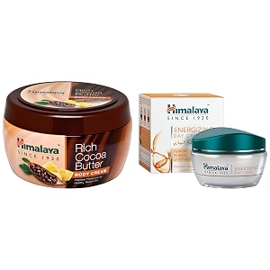 himalaya rich cocoa butter body cream 200ml amp clear complexion day cream 50g