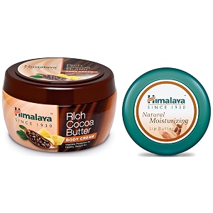 himalaya rich cocoa butter body cream 200ml amp herbals natural moisturizing lip butter 10g
