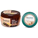 Himalaya Rich Cocoa Butter Body Cream, 200ml &amp; Herbals Natural Moisturizing Lip Butter, 10g
