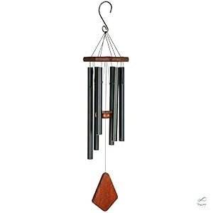 digant tuned wind chime premiere grande series black 42 inches positive vibrations amp energy