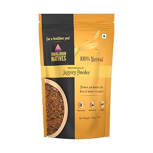 himalayan natives 100 natural jaggery powder 500g pack of 2 pouch 2 x 500 g