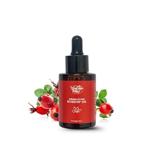 himalayan rosehip oil  cold pressed rosehip seed oil for face  pure raw amp unrefined  lightweight facial oil for dry amp sensitive skin  30 ml