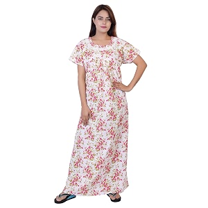 Himanshu Handloom Womens Cotton Block Print Knee