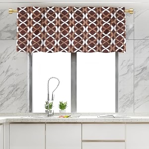 hims ring design washroomkitchen window curtainsrod pocket short small window curtains 15 feet for kitchen width 46 inch x length 18 inch brown