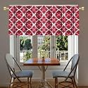 HIMS Ring Design Washroom/Kitchen Window Curtains,Rod Pocket Short Small Window Curtains 2 feet for Kitchen (Width 46 Inch X Length 24 Inch) Grey