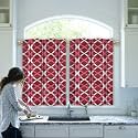 HIMS Ring Design Washroom/Kitchen Window Curtains,Rod Pocket Short Small Window Curtains 3 feet for Kitchen (Width 22 Inch X Length36 Inch) - Pack of 2 piece Grey