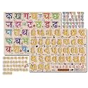 Hindi &amp; Gujarati Fruit and Vegetable Educational Puzzle | Wooden Peg Puzzle for Kids | Bilingual Learning Board | Montessori Early Learning Toy
