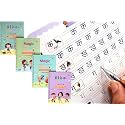 Hindi And English Language Magic Practice Copybook, (4 Book + 10 Refill+ 1 Pen +1 Grip) Number Tracing Book For Preschoolers With Pen, Calligraphy Copybook S, Blue