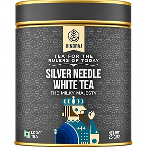 hindraj milky majesty silver needle white tea loose leaves  25g