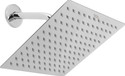 Hindware 250-mm Large Ultra Thin Square Overhead Shower Made of SS Rust Resistant Fixed Mount