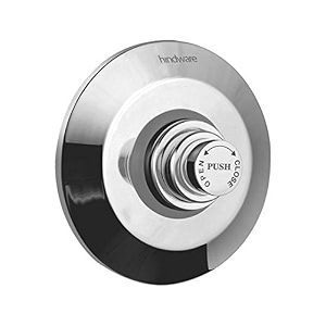 hindware addons 40mm concealed dual flush valve with control cock operation plate chrome