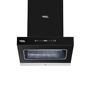 hindware smart appliances  octavia 60 cm chimney  1350 cmh  maxx silence  auto clean  filterless touch with gesture control motion sensor  10 yrs warranty on motor amp 2 yrs on product black