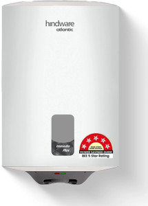 hindware smart appliances immedio plus 25 l storage water geyser  5 star bee energy rating  glassline tanked