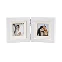 Hinged Double 4x4 Picture Frame Tempered GlassHomeampOffice