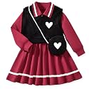 HINTINA Toddler Girl Uniform Dress Picture Day Outfits for School 18M-7Y