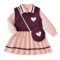 HINTINA Toddler Girl Uniform Dress Picture Day Outfits for School 18M-7Y