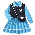 HINTINA Toddler Girl Uniform Dress Picture Day Outfits for School 18M-7Y