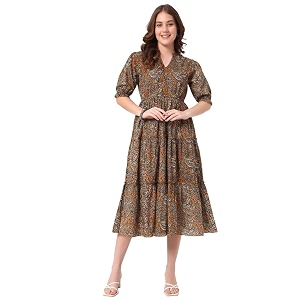 Womens Fit and Flare Dress I Pure
