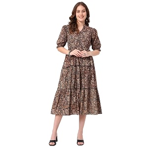 Womens Fit and Flare Dress I Pure
