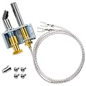Hiorucet 1820-009 Furnace Pilot Kit for Robertshaw PG9A25 PG9A19 PG9A01 PG9A42JTL020, Pilot Burner Assembly for PG9 Furnace Pilot with 1950-532 Thermopile, 90° Right Hand Flame, LP/NG, 750MV, 32.5"
