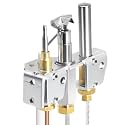 Hiorucet 4021-732 Pilot Assembly NG for Heatilator GNDC33, GNDC36, Heat-N-Glo and Quadrafire Fireplaces Parts, Heatilator and Heatnglo Natural Gas Pilot Assembly 25660 with Thermocouple, Thermopile.