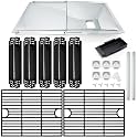 Hiorucet Grill Grease Tray Kits for Nexgrill 720-0888N Replacement Parts, Nexgrill 5 Burner 720-0888, 4 Burner 720-0830H, 720-0830A, 720-0783E, Adjustable Drip Pan, Grill Grates and Heat Plate Shields