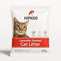Hipkoo Exclusive Cat Litter 100 gm 100% Natural Lavender Scented Clumping Bentonite Clay Dust Free Trial or Travel or Single Pack