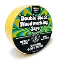 HIPPIE CRAFTER Double Sided Tape for Woodworking, 2 Inch Wide Heavy Duty Woodworking Tape for CNC Machines and Routing Templates, Removable & Strong, 90 Feet Long.
