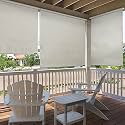 HIPPO 230 GSM Roller Blind for Wall Mount Outdoor Shade HDPE 95% Sun Protection, Light Filtering Balcony Blinds with Crank Handle 3FTX9FT (Arctic-White)
