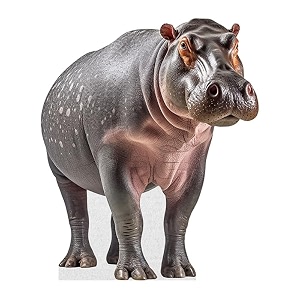 Hippo - Life Size Cardboard Cutout Standup