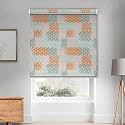 HIPPO Printed Blackout Indoor Roller Blinds for Windows AKAAR Design Rolling Curtains Corded Roll Up and Down Blind for Home Office (3X5 FT)