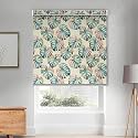 HIPPO Printed Blackout Indoor Roller Blind for Windows Exotic Leaves Design Rolling Curtain Corded Roll Up and Down Blind for Home Office (3X5FT)