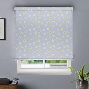 hippo printed blackout indoor roller blinds for windows bloomampsmile design rolling curtains corded roll up and down blind for home office 4x7 ft