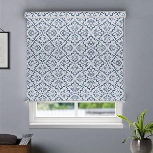 hippo printed blackout indoor roller blinds for windows moroccan design rolling curtains corded roll up and down blind for home office 4x9 ft